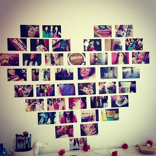 Heart Collage On Wall